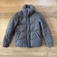 サファリ掲載 DUFFER USED加工 インディゴ ケーブルニット ダウン 中古・古着通販】The DUFFER of ST.GEORGE (ザ ダファーオブ