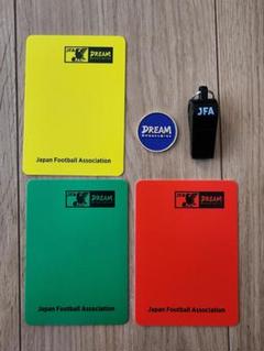 サッカーJFA 審判用カードセット ホイッスル トスコイン　レフェリーセット