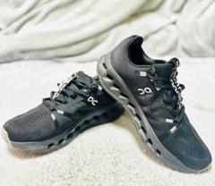 25.5㎝】3回のみ着用 黒 ランニングシューズ ウォーキング