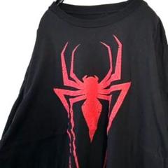 マーベル 蜘蛛 スパイダーマン Tシャツ XL ブラック 黒 古着