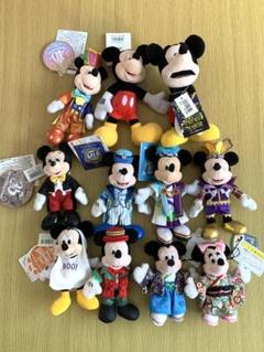 タグ付　ディズニーランド40周年　ミッキーマウス ぬいぐるみ 4体セット 10/19予約販売開始】ディズニー40周年予約販売限定グッズ