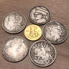 C4 まとめて　15枚セット　中国古錢 銀貨　コイン　穴錢 T5 まとめて 6枚セット 海外古錢 銀貨 コイン 金貨 激安 - メルカリ