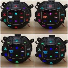 80ヴォクシー　ノア　エアコンパネル　レインボーLED 打ち替え済 80ヴォクシーノアエアコンパネルレインボーLED 打ち替え済