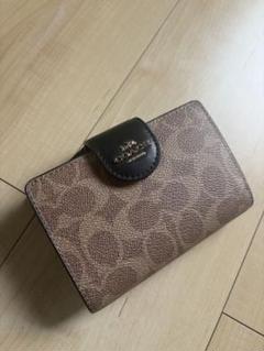 COACH ブラウンレザー ミニ財布