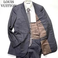 【極美品】LOUIS VUITTON スーツ セットアップ 水玉 ネイビー 52