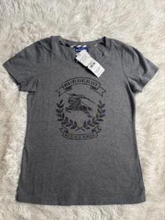 BURBERRY BLUE LABEL グレー Tシャツ ロゴ