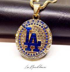 LAドジャース チャンピオンリング レプリカ モチーフ ネックレス ゴールド　5
