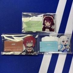にじさんじチョコエッグアクリルスタンド＆シール　さんばか(リゼ、アンジュ、戌亥)