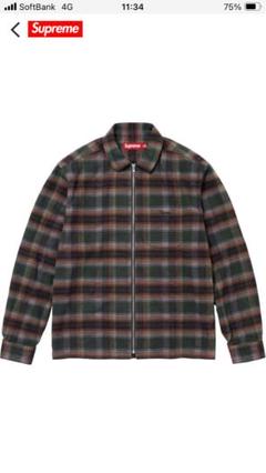 新品　24ssシュプリーム Shadow Flannel Zip シャツのサムネイル