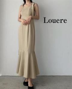 Louere　ショルダーリボンマーメイドキャミワンピース