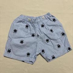 アプレレクール tiny bear 総柄刺繍ハーフパンツ 5分丈 90cm