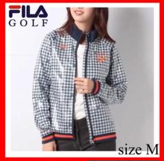FILA GOLF✨ハウンドトゥース柄 ジャケット M　ウインドブレーカー