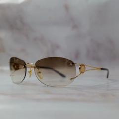 celine セリーヌ トリオンフ リムレス ヴィンテージ ロゴ サングラス