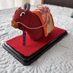 手作り　ちりめん細工 干支牛の飾り