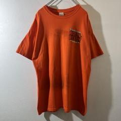 T-541 GILDAN プリント Tシャツ オレンジ L