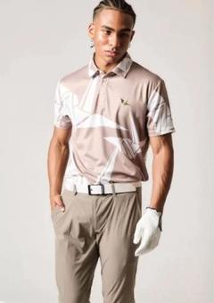 新品1PIU1UGUALE3 GOLF定4万24SS折鶴プリント半袖ポロシャツⅥ 新品1PIU1UGUALE3 GOLF定4万24SS折鶴プリント半袖ポロシャツⅥ