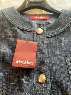 MaxMara STUDIO マックスマーラ　コットンリネンデニムジャケット MaxMara STUDIO マックスマーラコットンリネンデニムジャケット