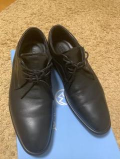 ECCO TRAY TECH ブラックレザーシューズ　41 26cm
