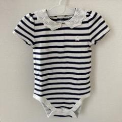 【本日限定値下げ】baby gap 襟付き半袖 ボーダー ロンパース 80 夏物