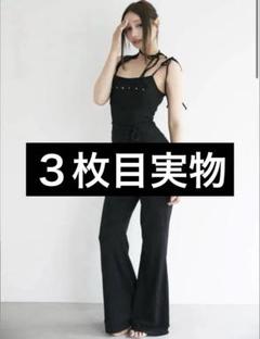 サロペット・オーバーオール・オールインワン Andmary Ruru all in one black ANDMARY】Ruru all in one