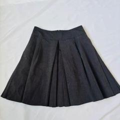 美品✨FOXEY フォクシー フレアスカート　バロン　ミッドナイト　膝丈 美品 FOXEY フレアスカート ボックスプリーツ 膝丈 グレー 40