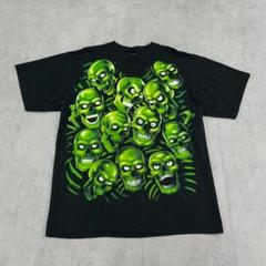 Supremeサンプリング　スカルパイル　半袖Tシャツ　古着　ブラック　黒　L