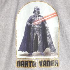 リンガーTシャツ グレー×黒 ムービー スターウォーズ Mサイズ