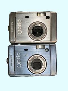 pentax optio s40 ブルー シルバー 【ジャンク品】 - メルカリ