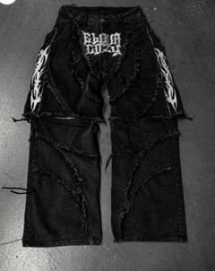 cozyworldwide BAGGY FLARE JEANS opium