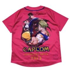 美品 Jリーグ セレッソ大阪ストリートファイターコラボベースボールシャツ