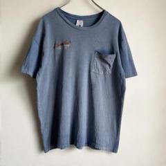 90s Sauder 運送会社刺繍ロゴ 鬼フェード ボロ Tシャツ Hanes