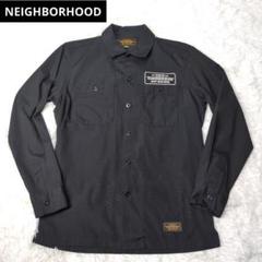 美品　NEIGHBORHOOD ネイバーフッド　ワークシャツ　長袖 M 黒