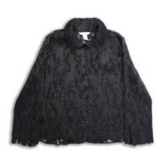 アーカイブ古着 ISSEY MIYAKE 絹混　くしゅくしゅプリーツトップス アーカイブ古着 ISSEY MIYAKE 絹混 くしゅくしゅプリーツトップス