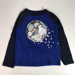 子供服 110㎝ GAP ギャップ ロンT 青 サッカー F1A100