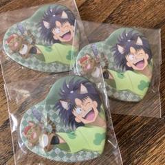 忍たま乱太郎　ナンジャタウン　ハート缶バッジ　七松小平太セット