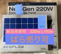 【新品未使用】EcoFlow　エコフロー　ソーラーパネル　110W&220Wのサムネイル