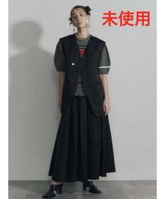 未使用品　アンスリード　SATIN VEST サテン　ベスト　ブラック　黒