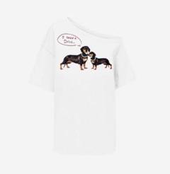 Markgong ダックスフントイラスト Tシャツ グレー 新品 Markgong ダックスフントイラスト グレー半袖Tシャツ - メルカリ