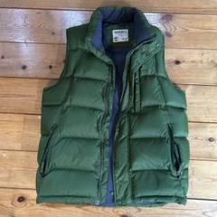 90s Timberland リバーシブルダウンベストポケッタブルL