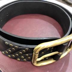 美品✨】DOLCE&GABBANA スタッズベルト レザー ブラウン Y2K