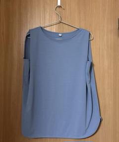 クレープジャージーT（ノースリーブ）　UNIQLO サイズL
