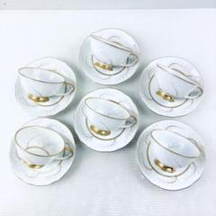 美品】SEYEI セーエー陶器 金縁 金彩 カップ＆ソーサー 6客