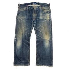 DENIM CRAFT ウォッシュ加工デニムブッシュパンツ！日本製！ Javaジャバコラボ》旬なこなれ感。ヴィンテージ加工裾ドロスト