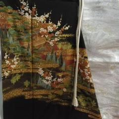 裄丈66 Cm～着丈163Cm～ 五っ紋留め袖きもの～ 袋帯～帯締め