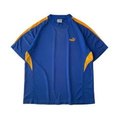 PUMA　デザインTシャツ　刺繍ロゴ　ワンポイント　ゲームシャツ　切替