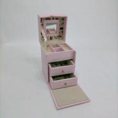 アクセサリー ジュエリーボックス ピンク コスメ 収納ケース 小物 コンパクトのサムネイル