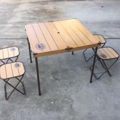 ☆希少品☆ビンテージ キャンプ 折りたたみ 木製 ウッド ピクニック テーブル