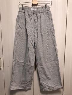 Urvin アービン ストライプデニム ワイドパンツ