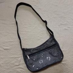 レスポートサック 星 スパンコール グレー ショルダーバッグ