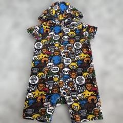 BAPE KIDS フード付きロンパース70サイズ BAPE KIDS フード付きロンパース70サイズ - ロンパース
